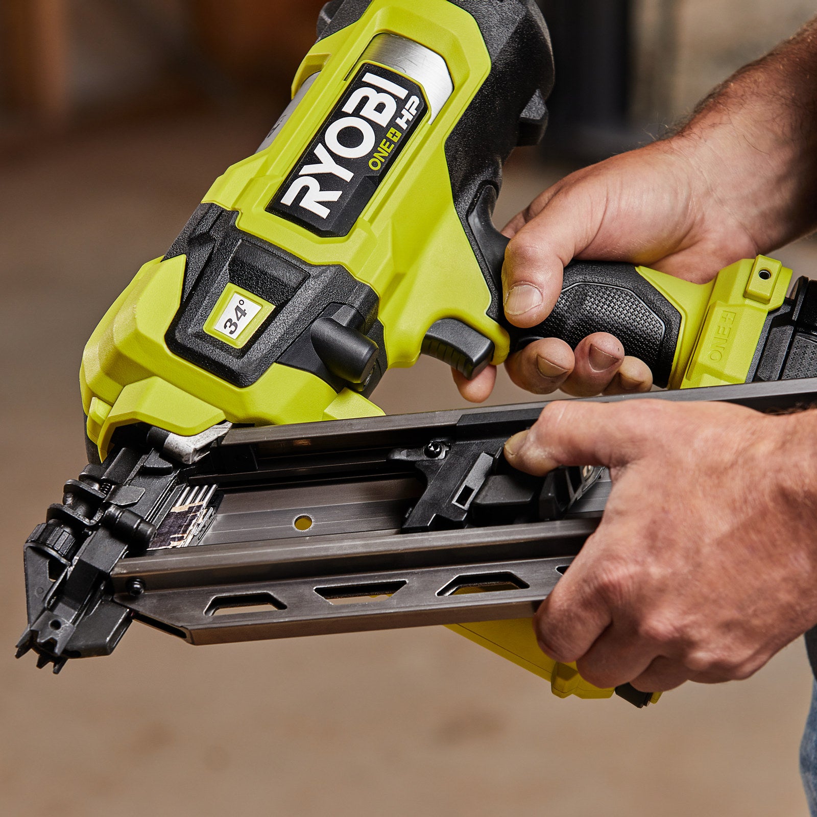 Ryobi 18V ONE+ HP Brushless 30-34° Framing Nailer - Tool Only (RFN1830X)