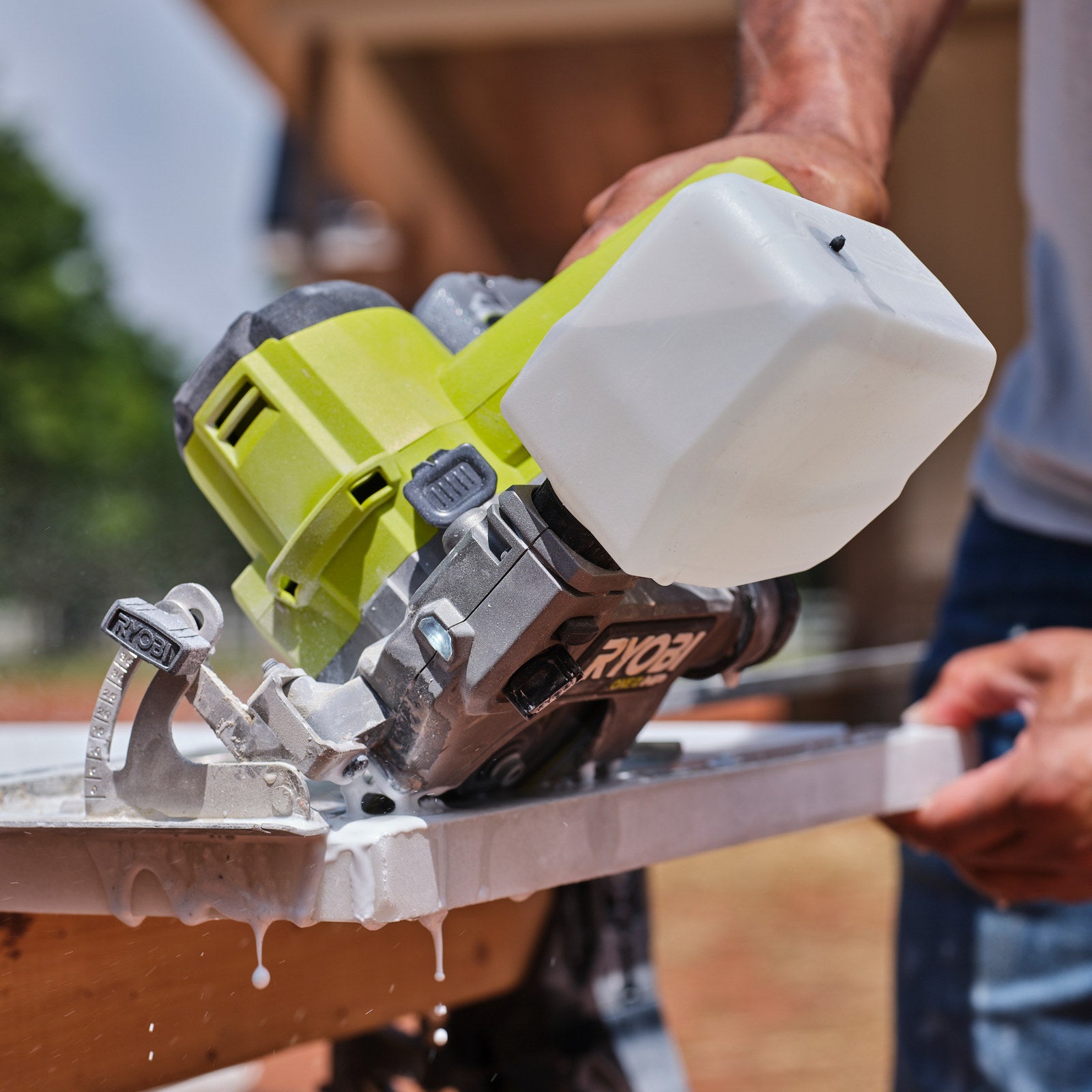 Ryobi 18V ONE+ HP Brushless 127mm Tile And Masonry Saw - Tool Only (RTS18C)