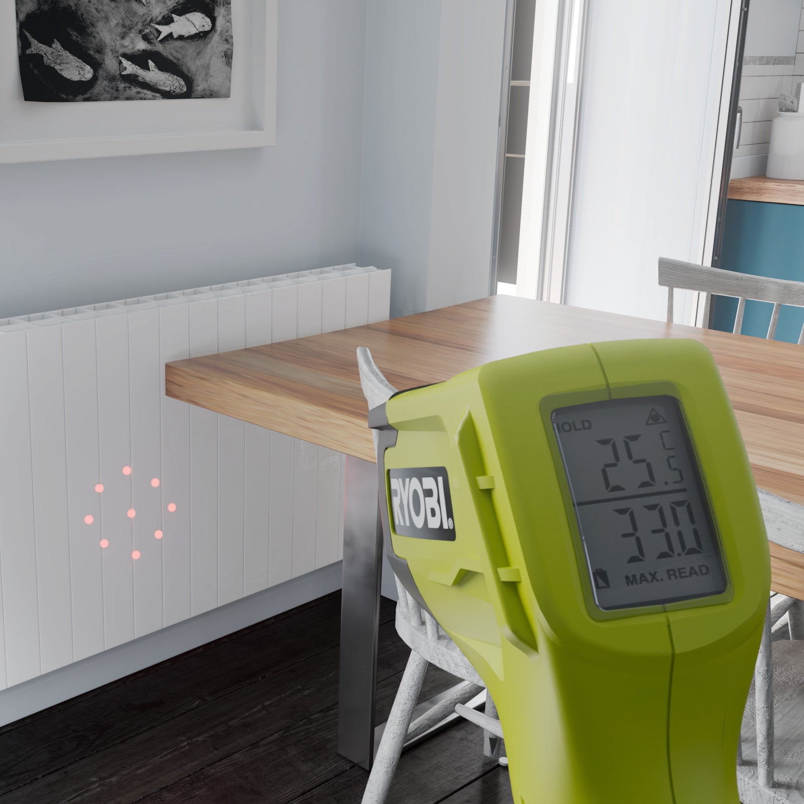 Ryobi 8 Dot Infrared Thermometer RTHMG