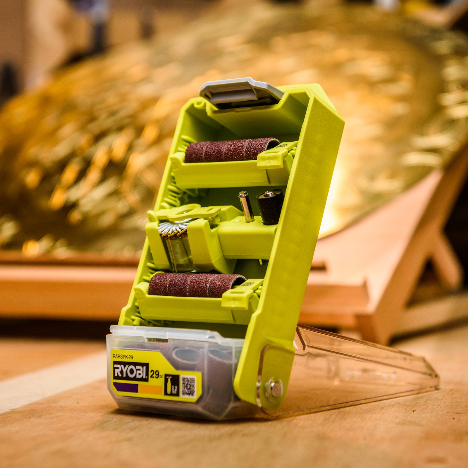 Ryobi Polishing and Sanding Set - 29 Piece (60, 120, 240 Grit Bands and Discs)