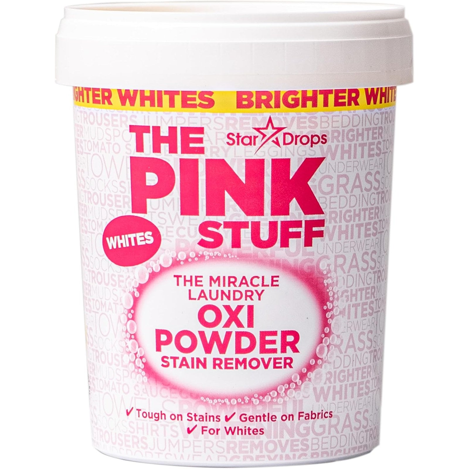 The Pink Stuff 1kg Whites Miracle Laundry Oxi Powder Stain Remover