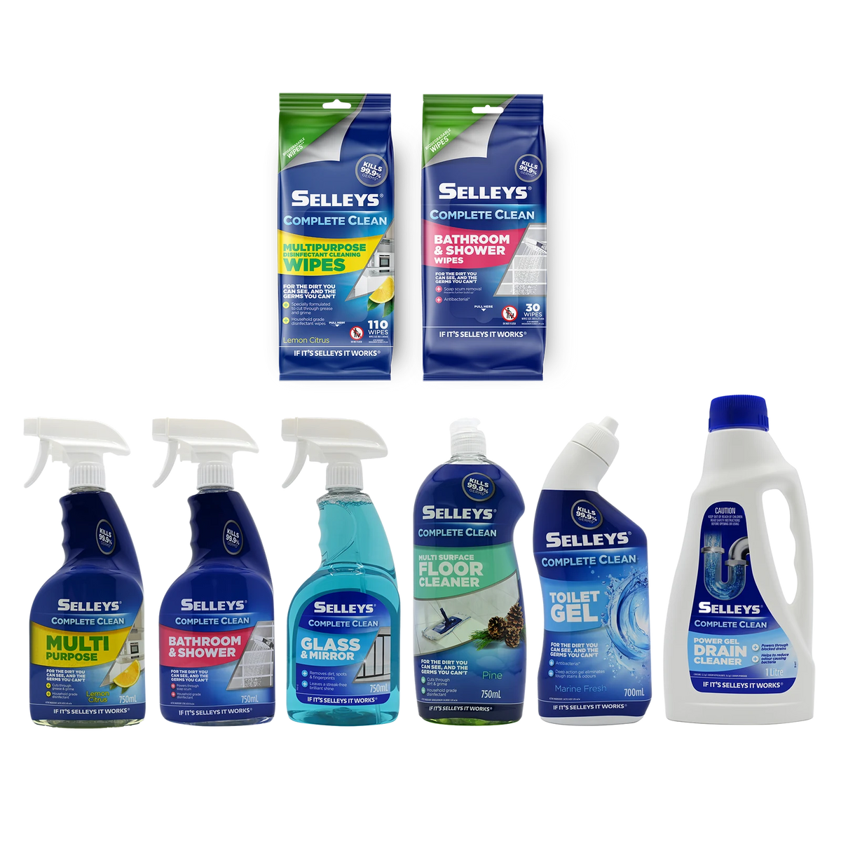 Selleys Complete Clean Multi Surface Floor Cleaner 750ml Concentrated Antibacterial