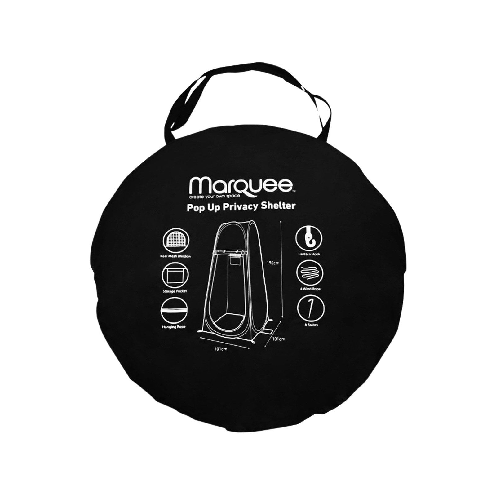 Marquee Pop Up Privacy Shelter Portable Changing Room and Shower Enclosure