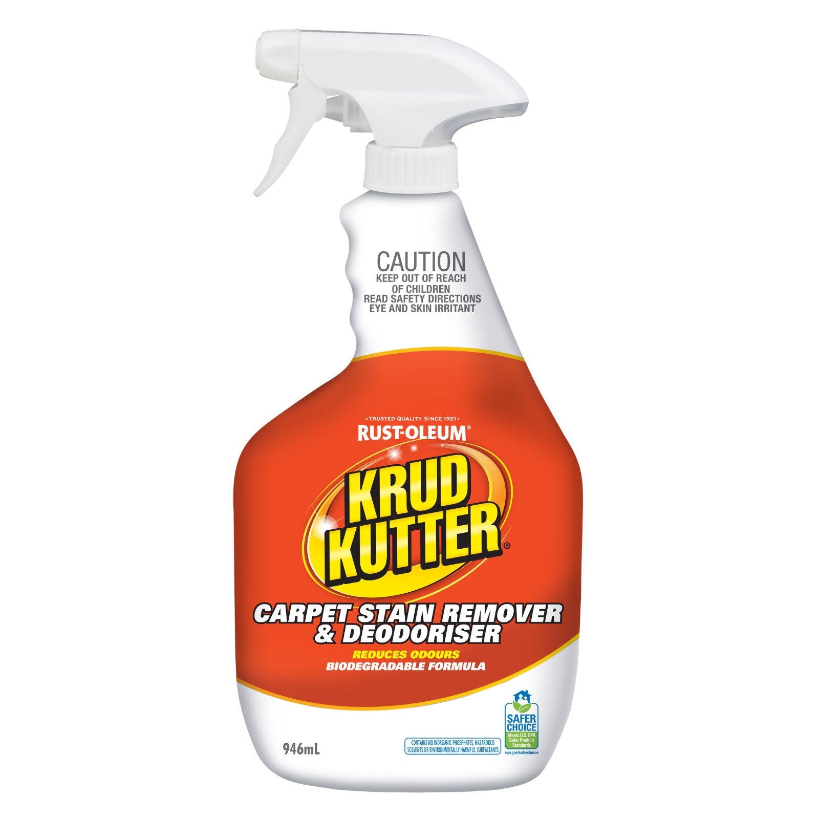 Krud Kutter Instant Carpet Stain Remover Plus Deodoriser 946ml - Concentrated