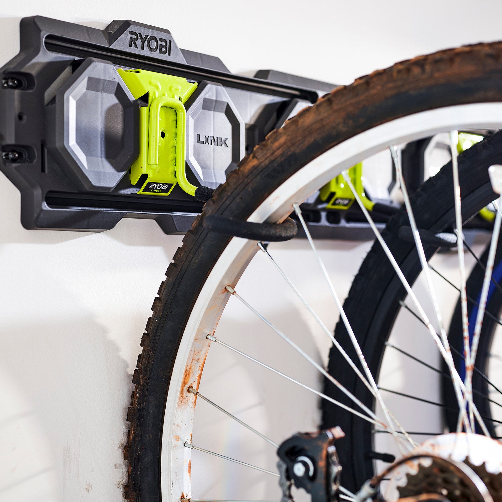Ryobi LINK Steel Bike Hook - 22.6kg Capacity Wall Storage