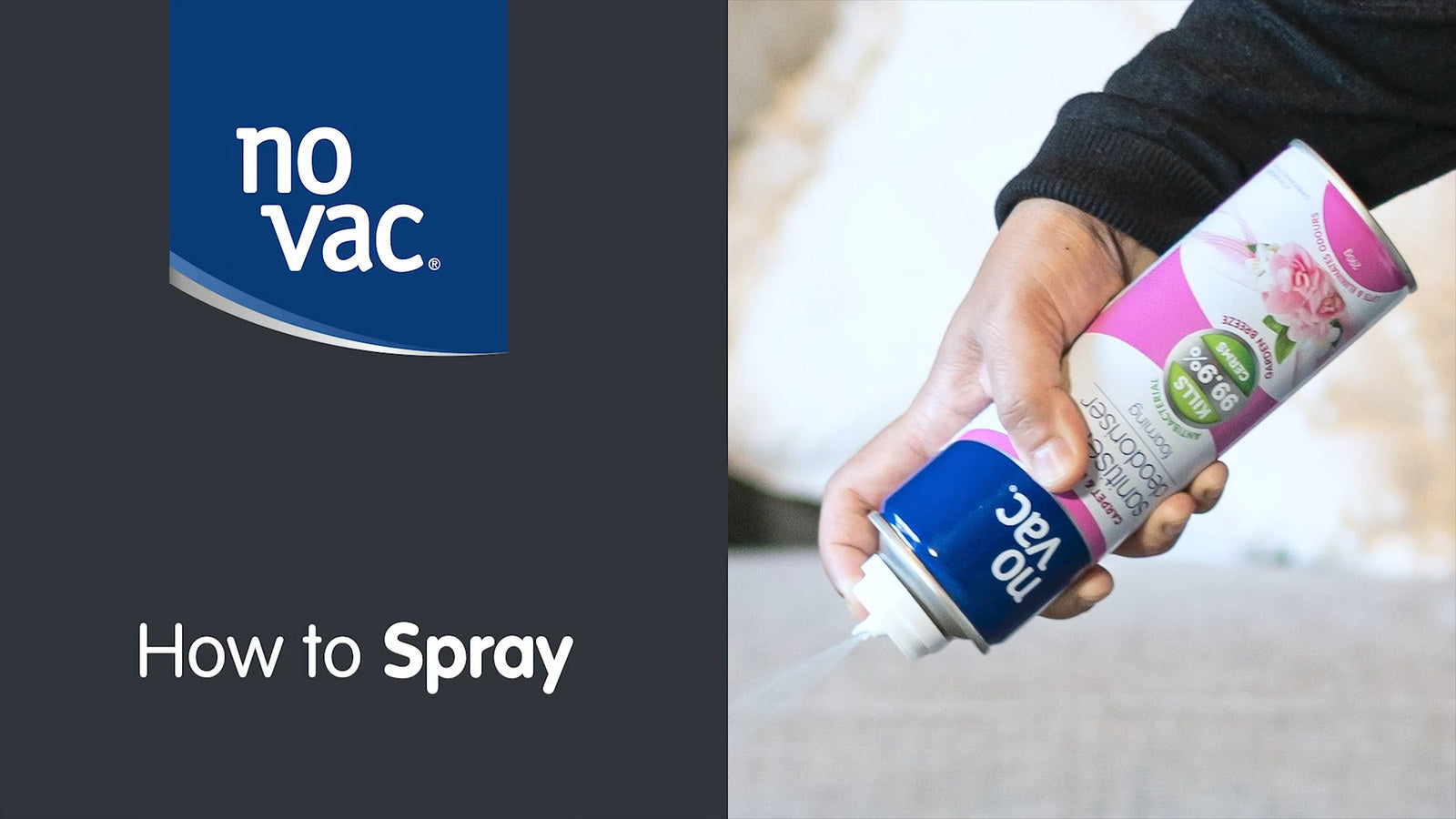 No Vac 460g Fresh Pet Foaming Carpet & Fabric Sanitiser and Deodoriser