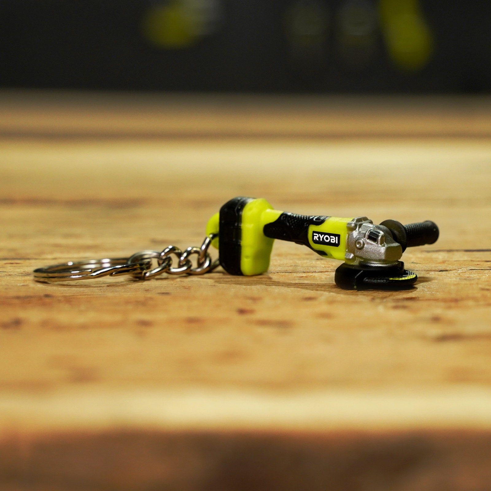Ryobi MINI's Angle Grinder Keyring, Collectible Detailed Replica