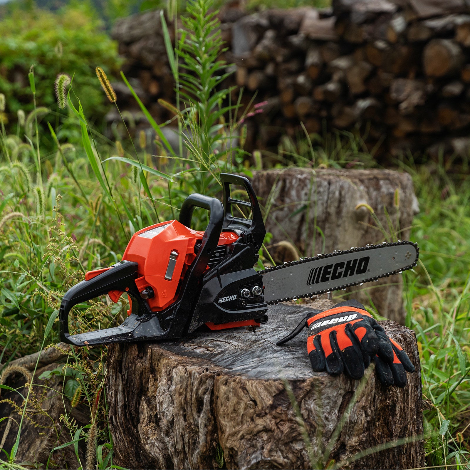 ECHO 350mm 34.4cc 2-Stroke Petrol Chainsaw, 14" Bar, Chain Brake, Orange CS-3510ES