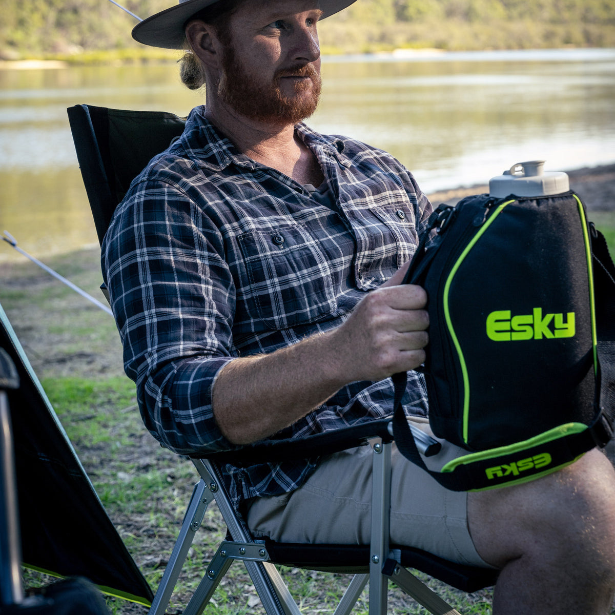 Esky 5.5L Hybrid Cooler Jug, Insulated with Wide-Mouth Spout, Blue