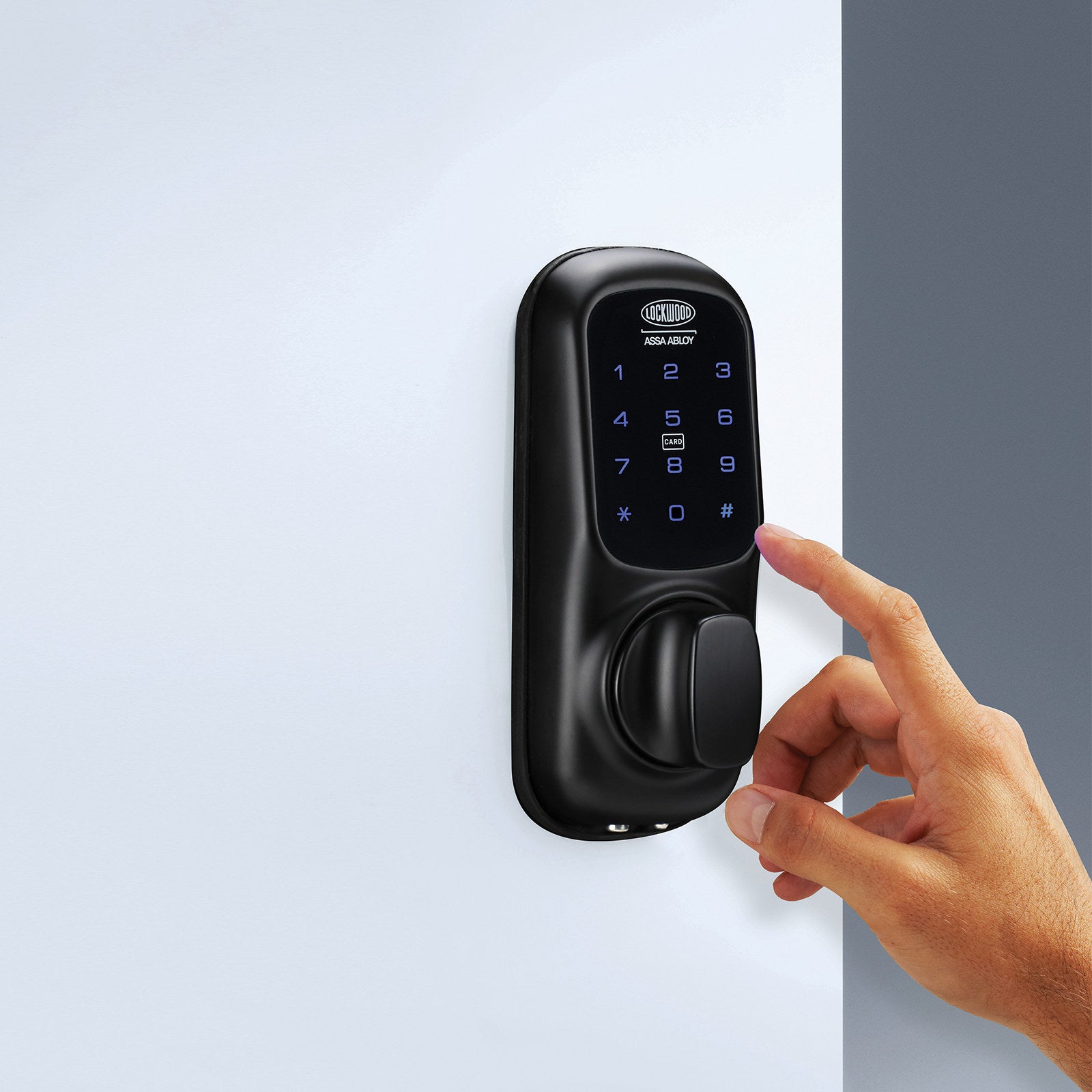 Lockwood 001Touch Plus Smart Deadlatch Matt Black 001TDDL-MBKDP