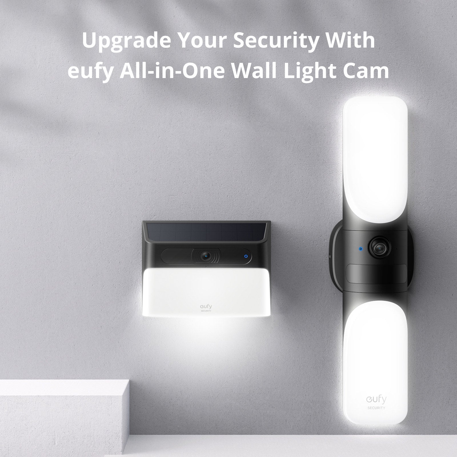Eufy S120 Solar Wall Light Security Camera, 2K, 300lm, App Controlled T81A0C11