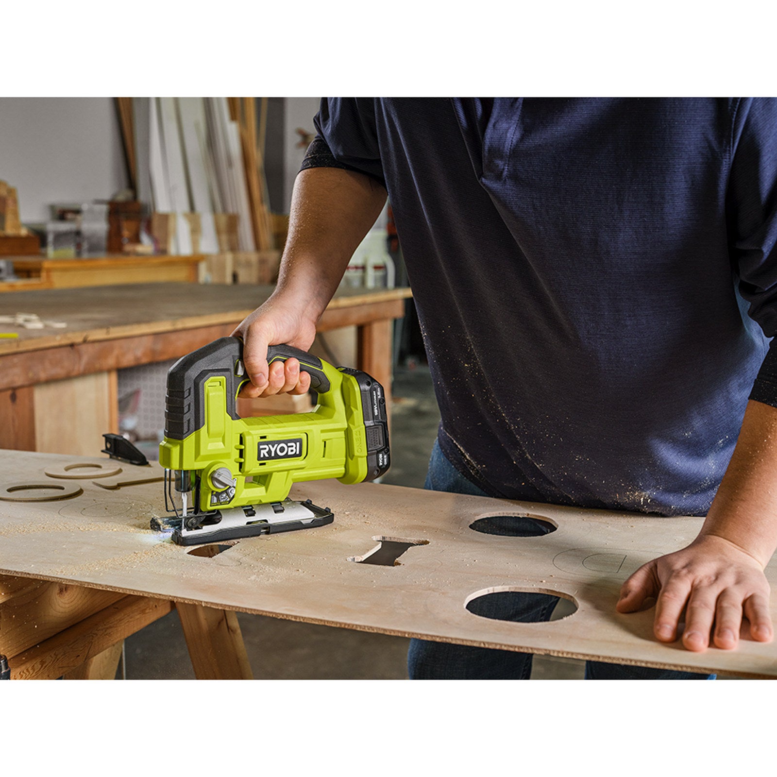 Ryobi 10 Piece Wood Jigsaw Blade Set - Rough to Ultra-Fine Cuts in Timber
