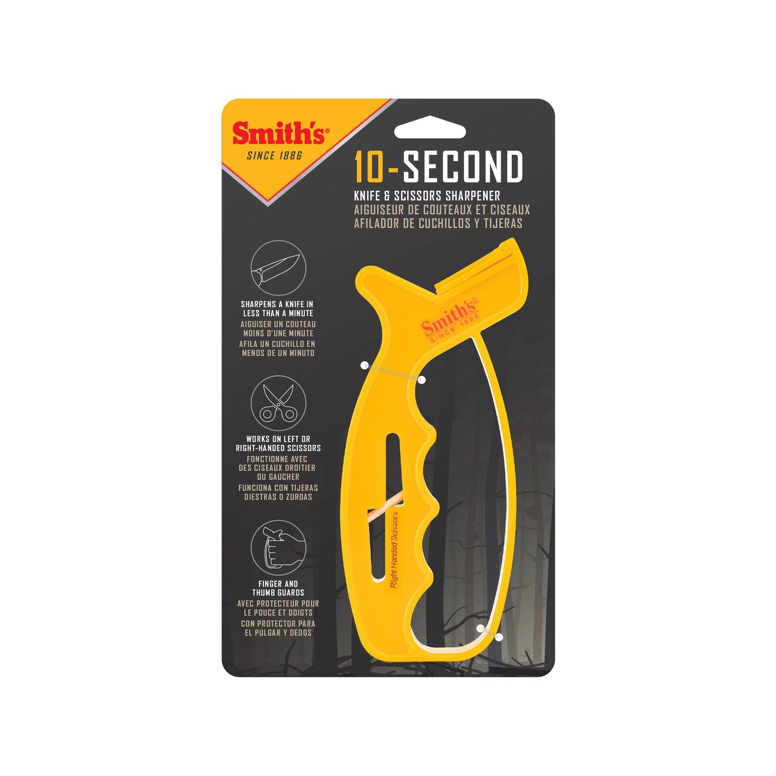 Smith's 10-Second Knife & Scissor Sharpener, Carbide & Ceramic