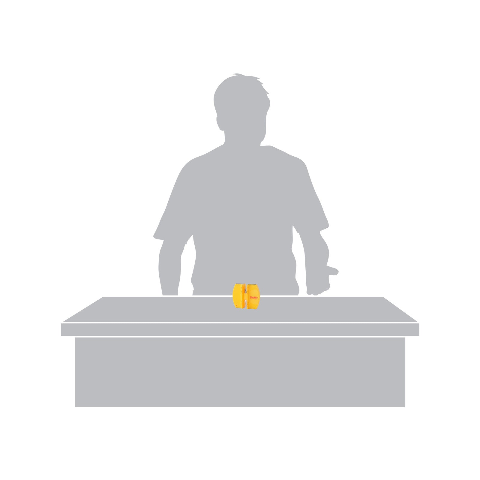 Smith's 2-Step Knife Sharpener, Tungsten Carbide & Ceramic, 20° Preset