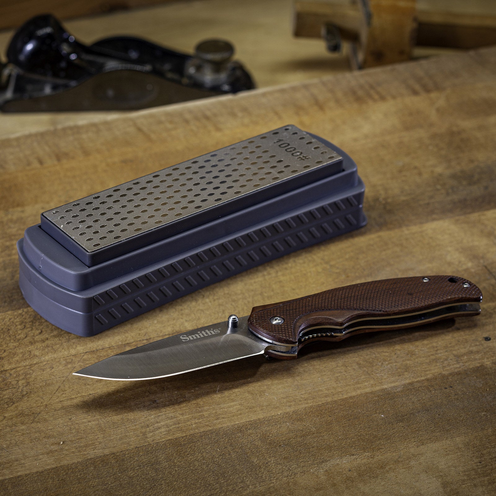 Smith's 150mm Dual Grit Diamond Sharpening Stone 400/1000