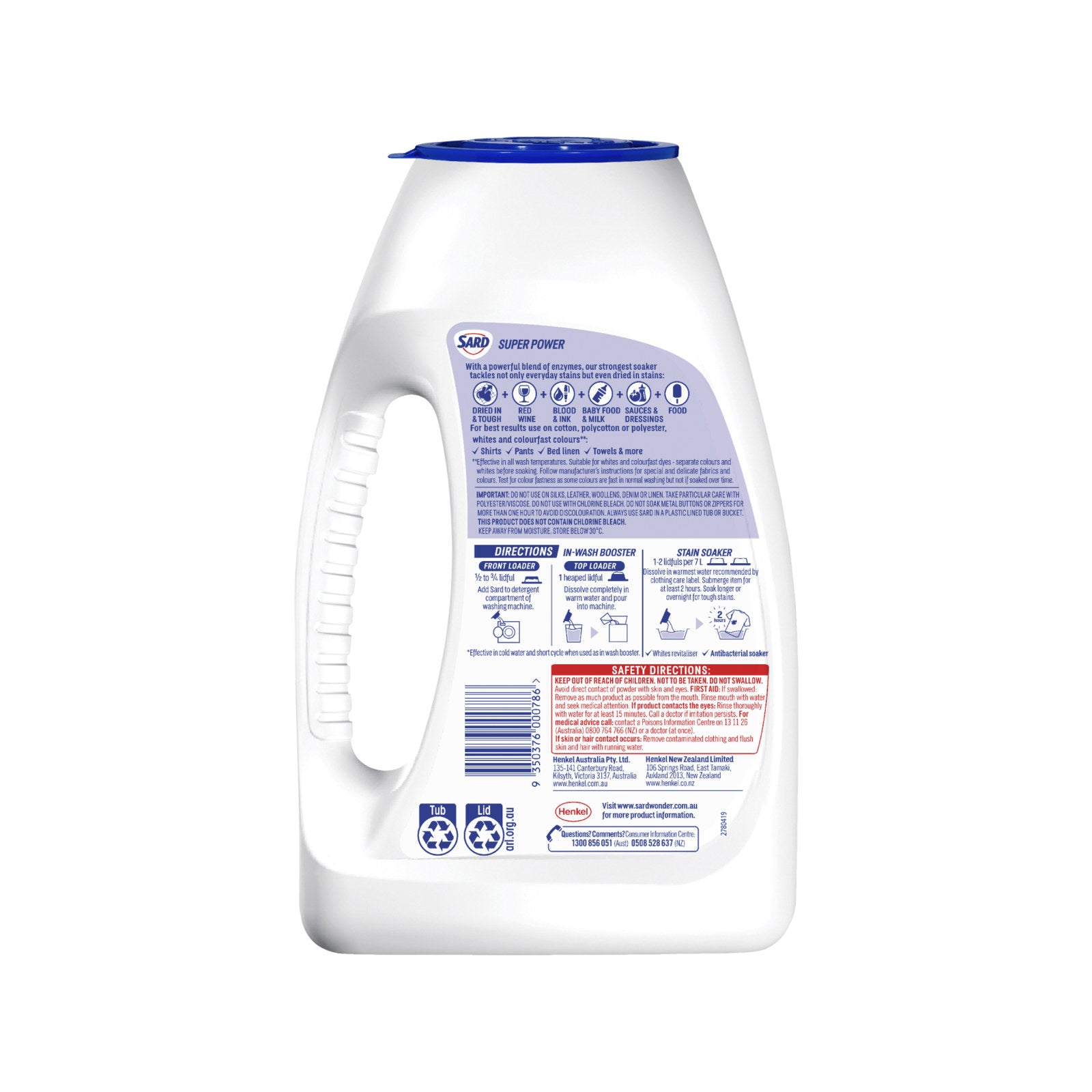 Sard Super Power Stain Remover Powder Soaker 1.8kg