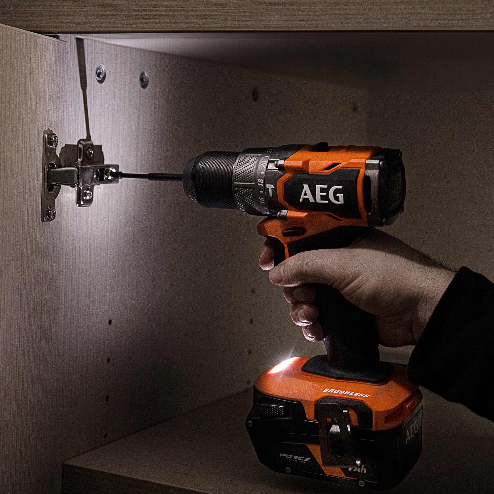 AEG 18V Brushless Sub-Compact Hammer Drill Skin Only A18SPDBL0