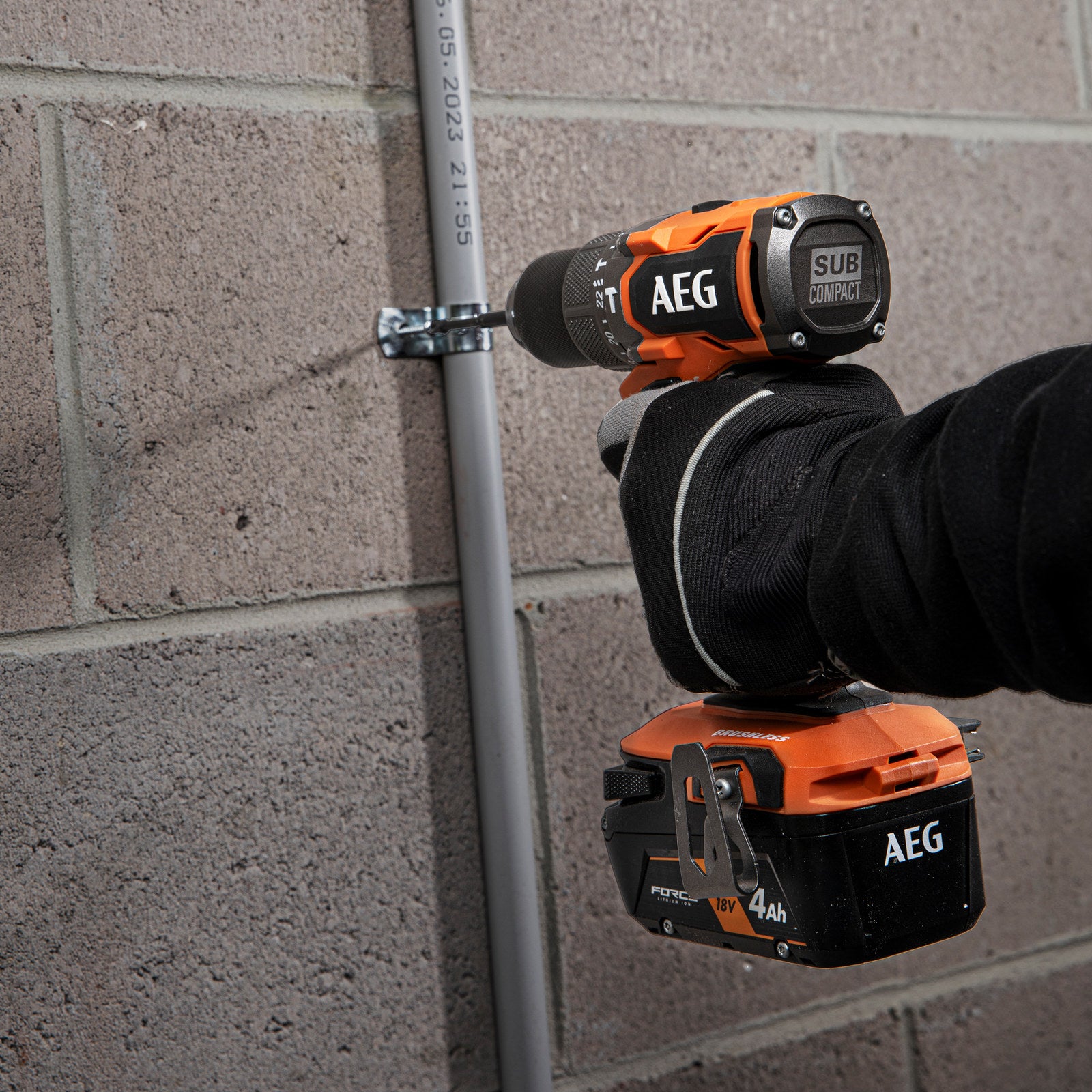 AEG 18V Brushless Sub-Compact Hammer Drill Skin Only A18SPDBL0