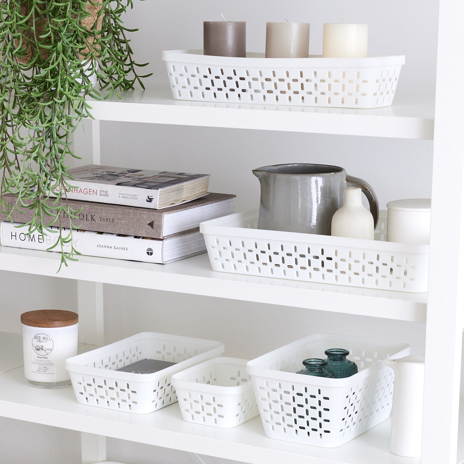 Boxsweden Kept 23.5 x 16 x 6.5cm 2L White Organiser Tray