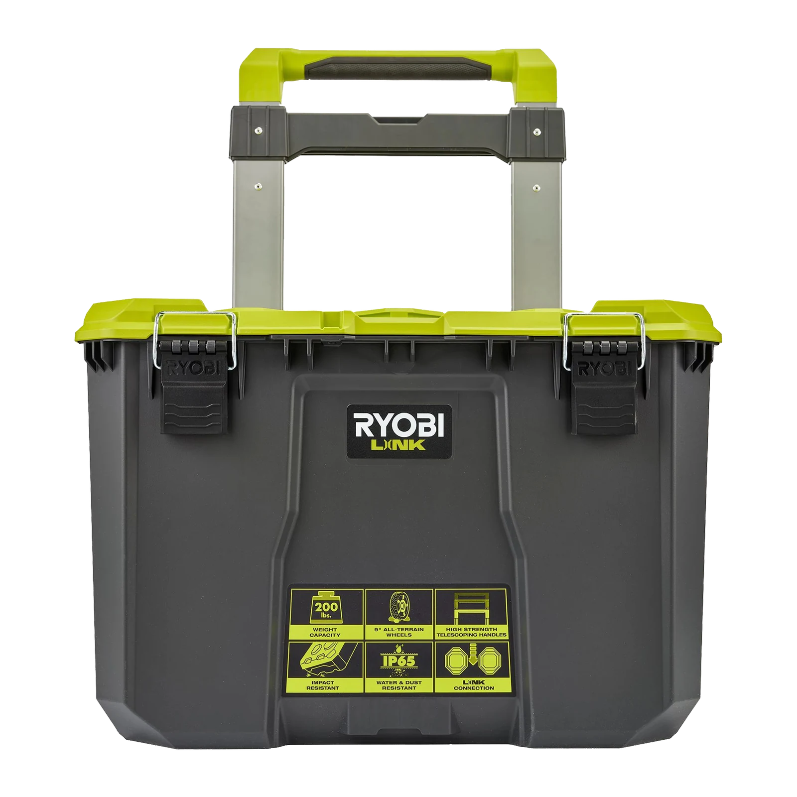 Ryobi LINK Rolling Toolbox with All-Terrain Wheels, Modular IP65