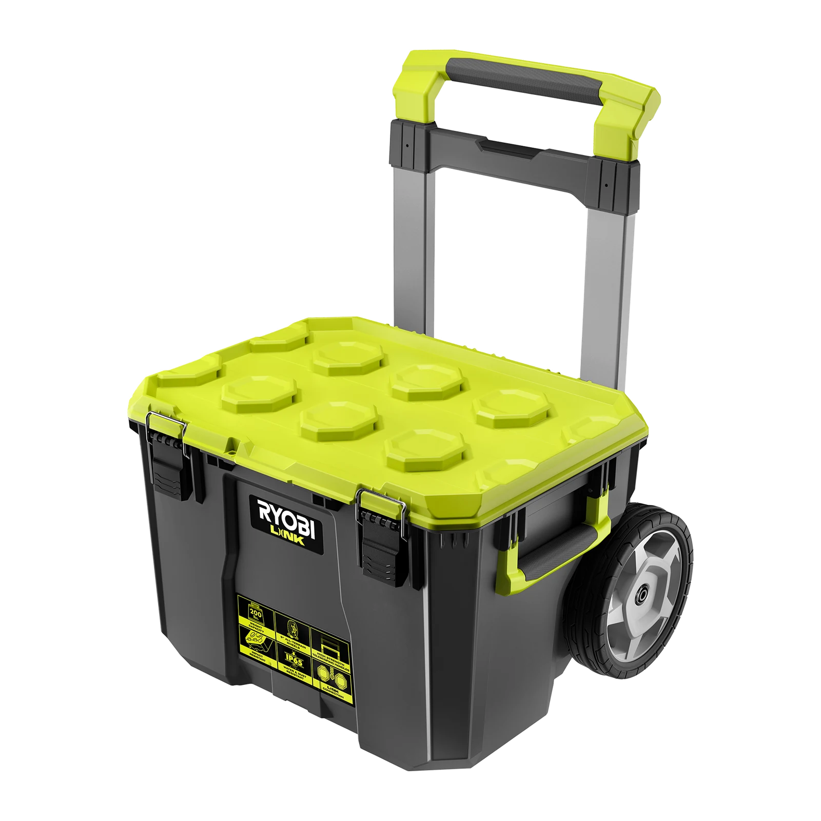 Ryobi LINK Rolling Toolbox with All-Terrain Wheels, Modular IP65
