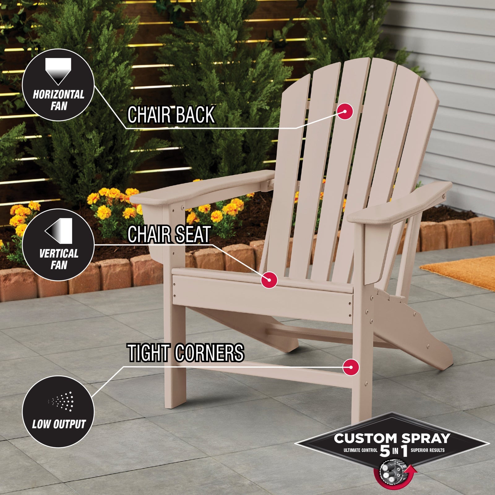 Rust-Oleum Stops Rust Custom 5 In 1 Spray Paint 340g - French Beige Satin Splatter-Resistant