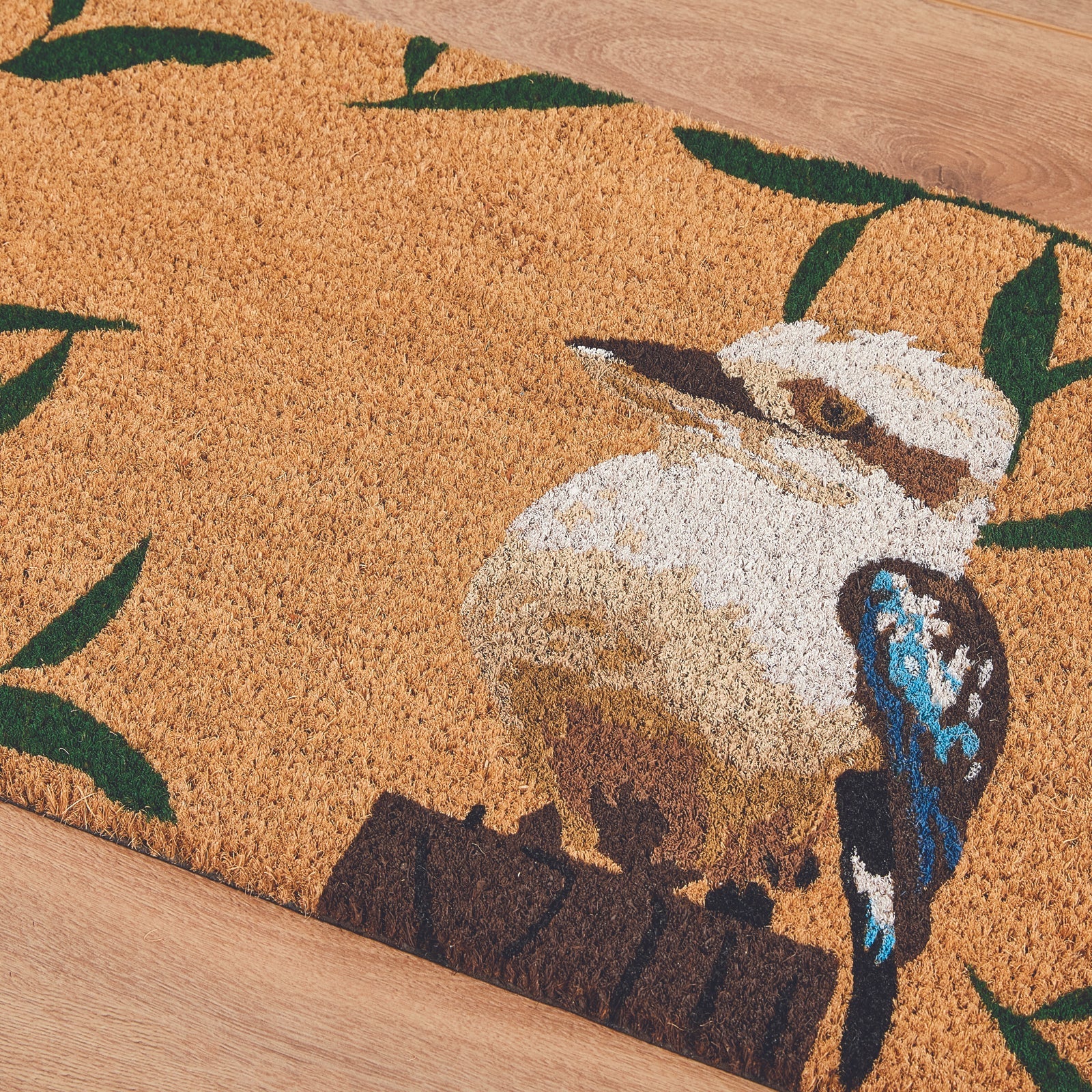 Madras Link 40 x 70cm Natural Kookaburra Coir Door Mat, Coir & Vinyl