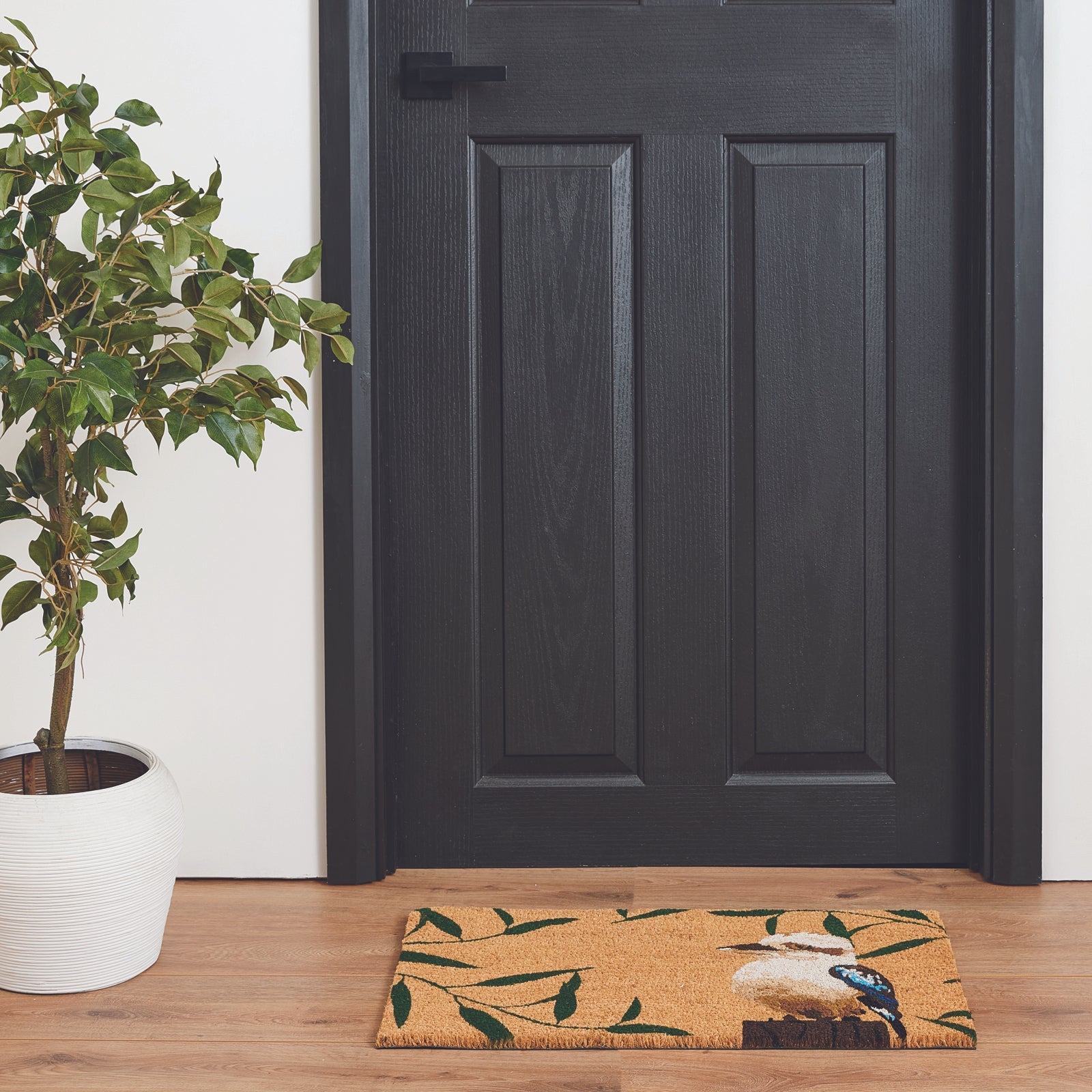 Madras Link 40 x 70cm Natural Kookaburra Coir Door Mat, Coir & Vinyl