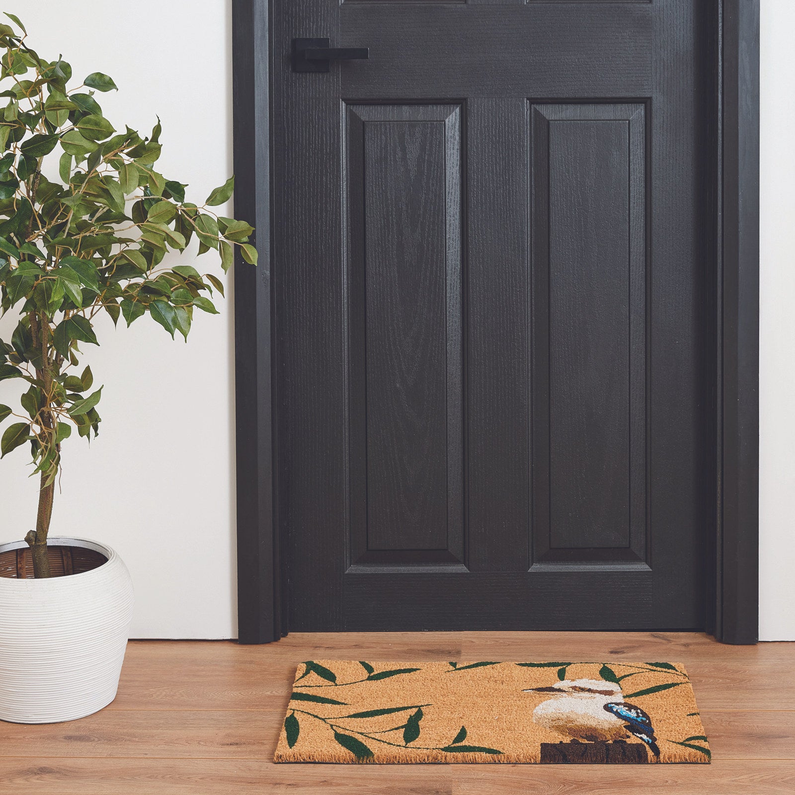Madras Link 40 x 70cm Natural Kookaburra Coir Door Mat, Coir & Vinyl