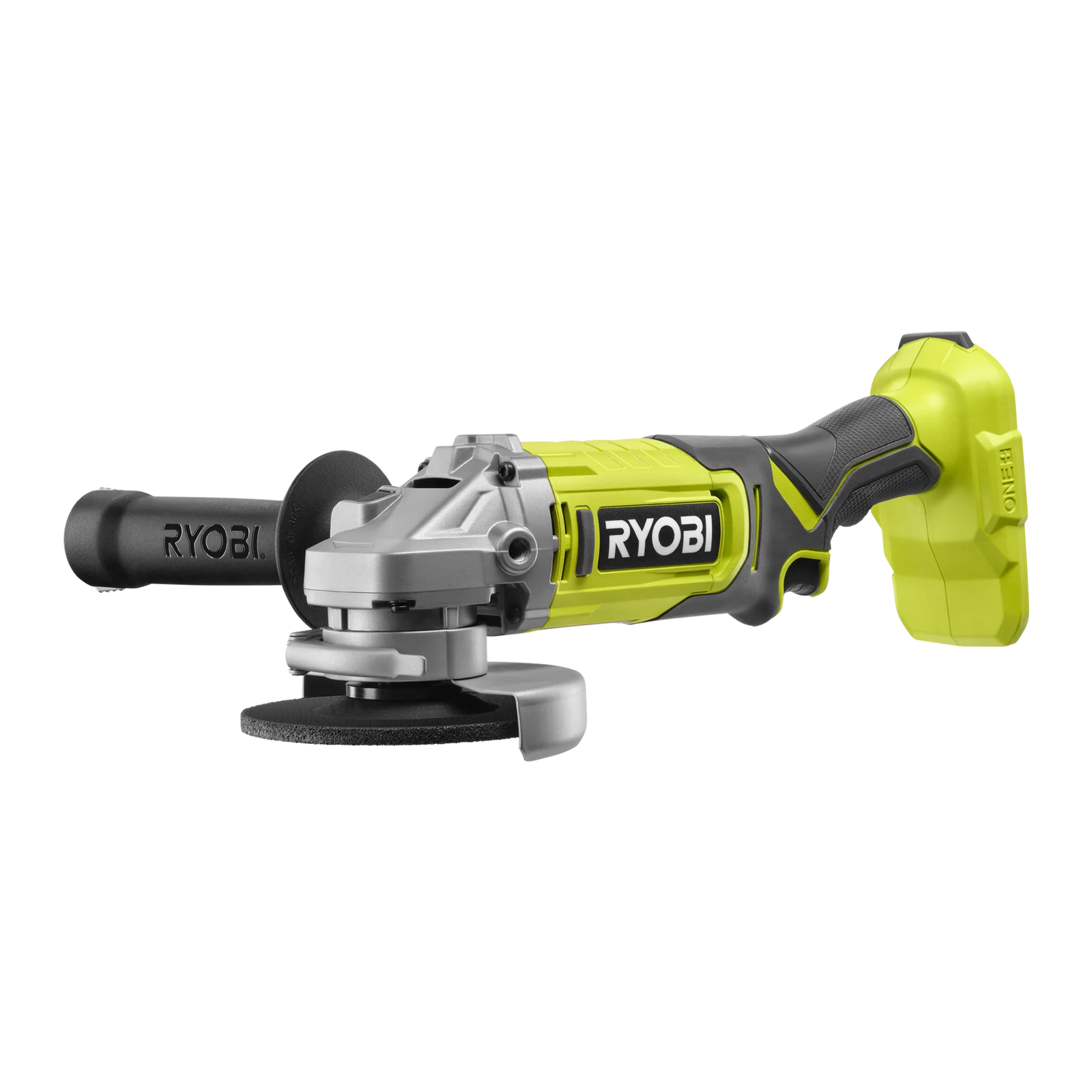 Ryobi 18V ONE+ 115mm Cordless Angle Grinder R18AG115, 9000rpm, Side Handle - Tool Only