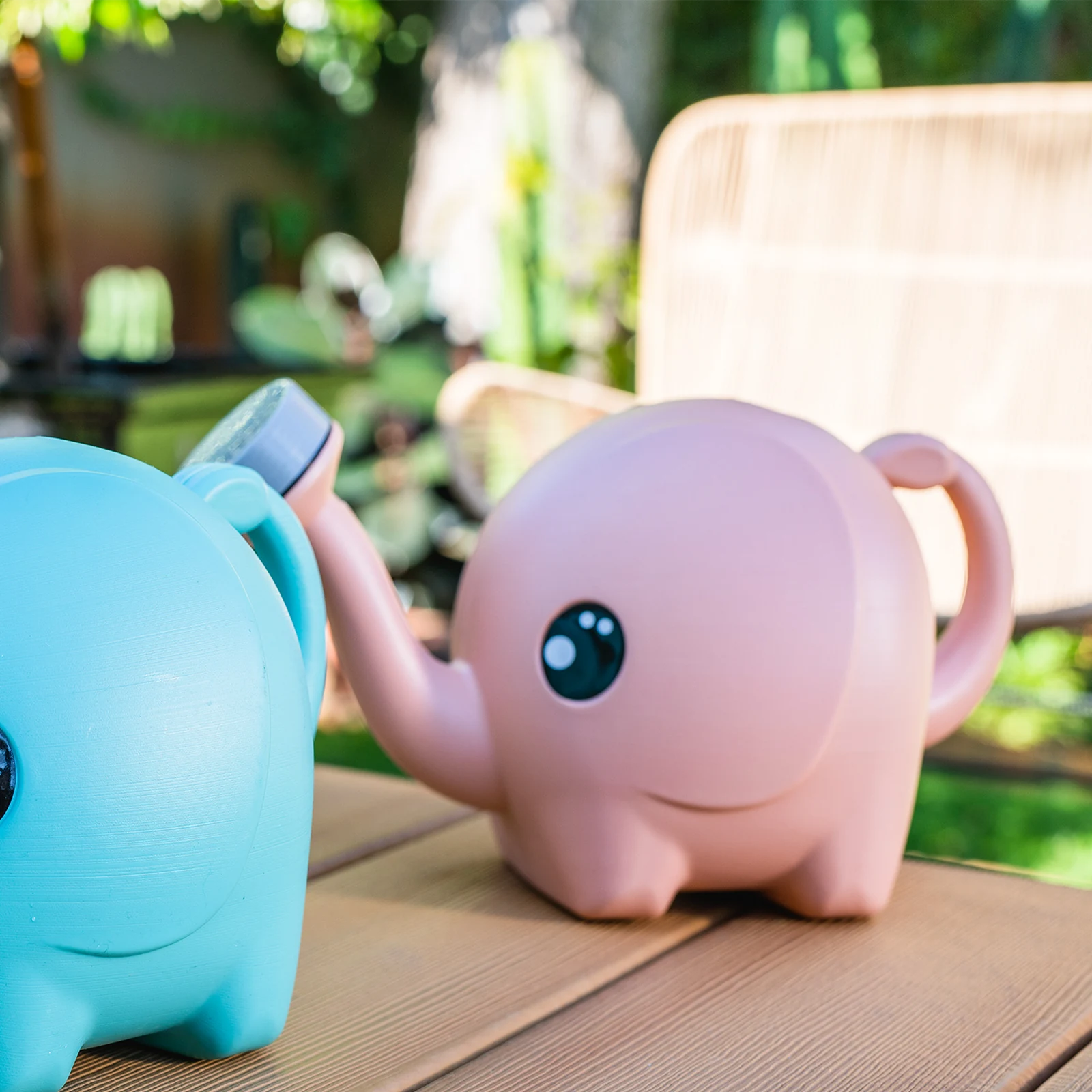 Holman Baby Elephant 2.5L Kids Plastic Watering Can - Fairy Floss Pink
