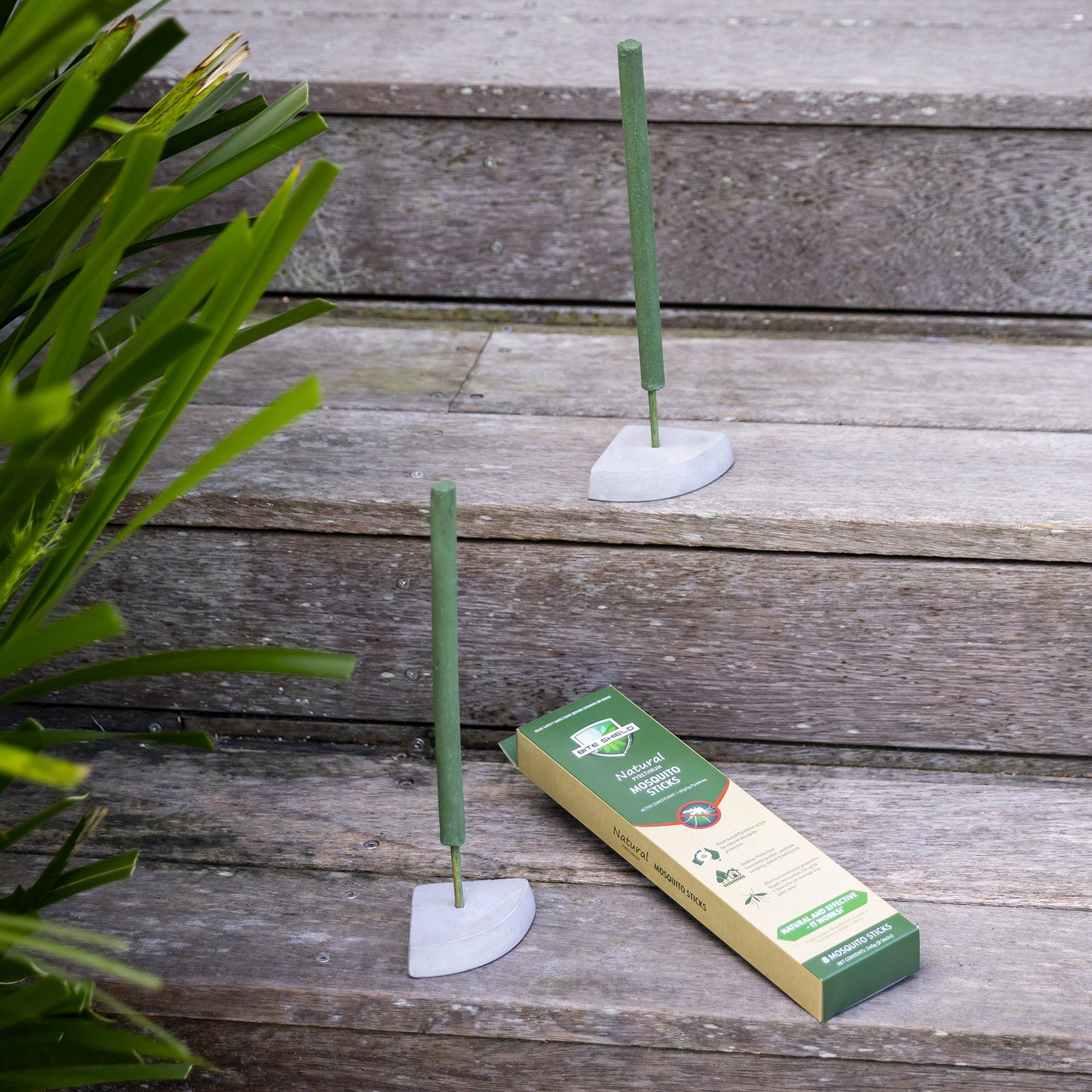 Bite Shield Mosquito Incense Sticks, 8 Pack, Outdoor, Plant-Based Pyrethrum, BSH201