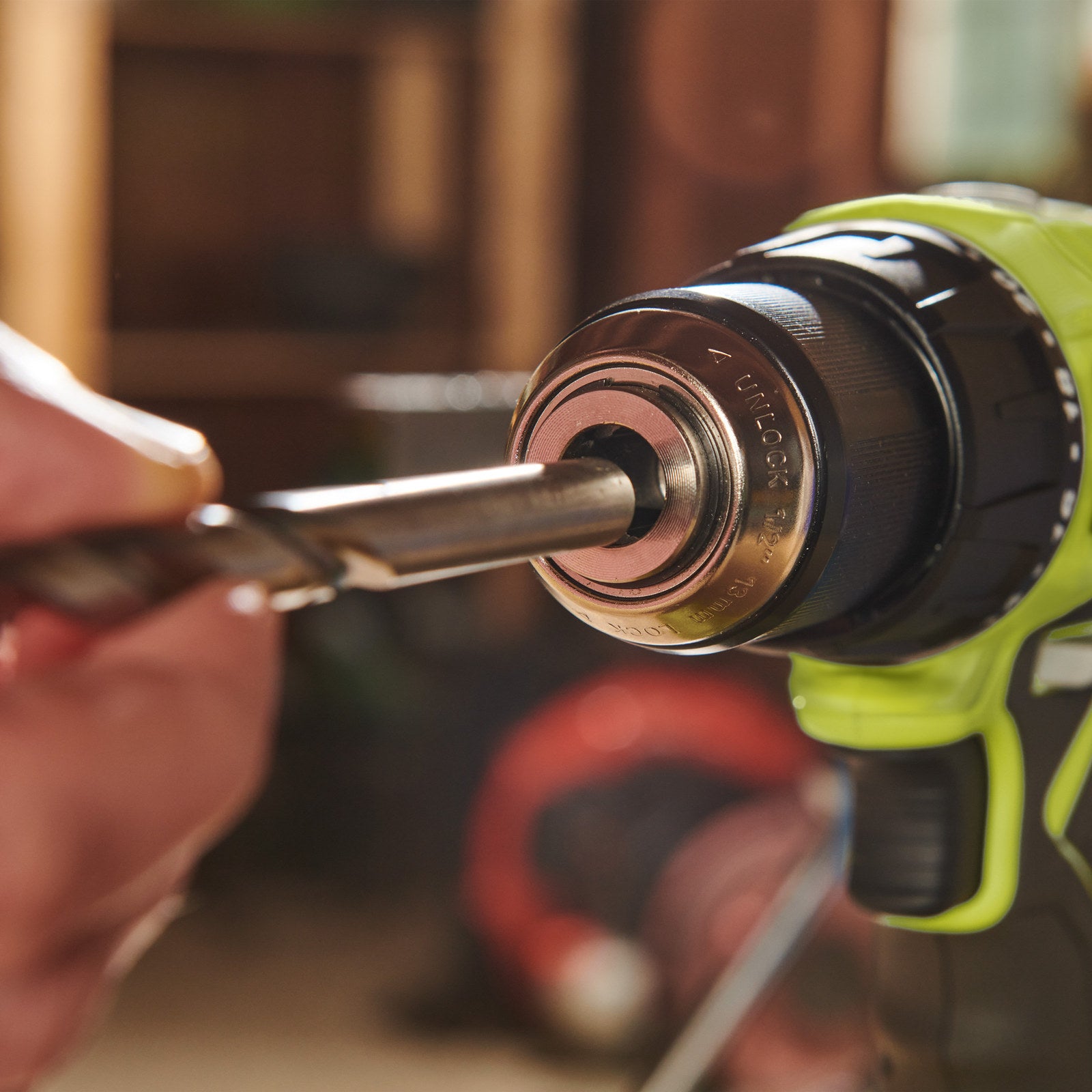 Ryobi 18V ONE+ Cordless Hammer Drill & Impact Driver Kit with 4Ah Battery & Charger R18X2C14