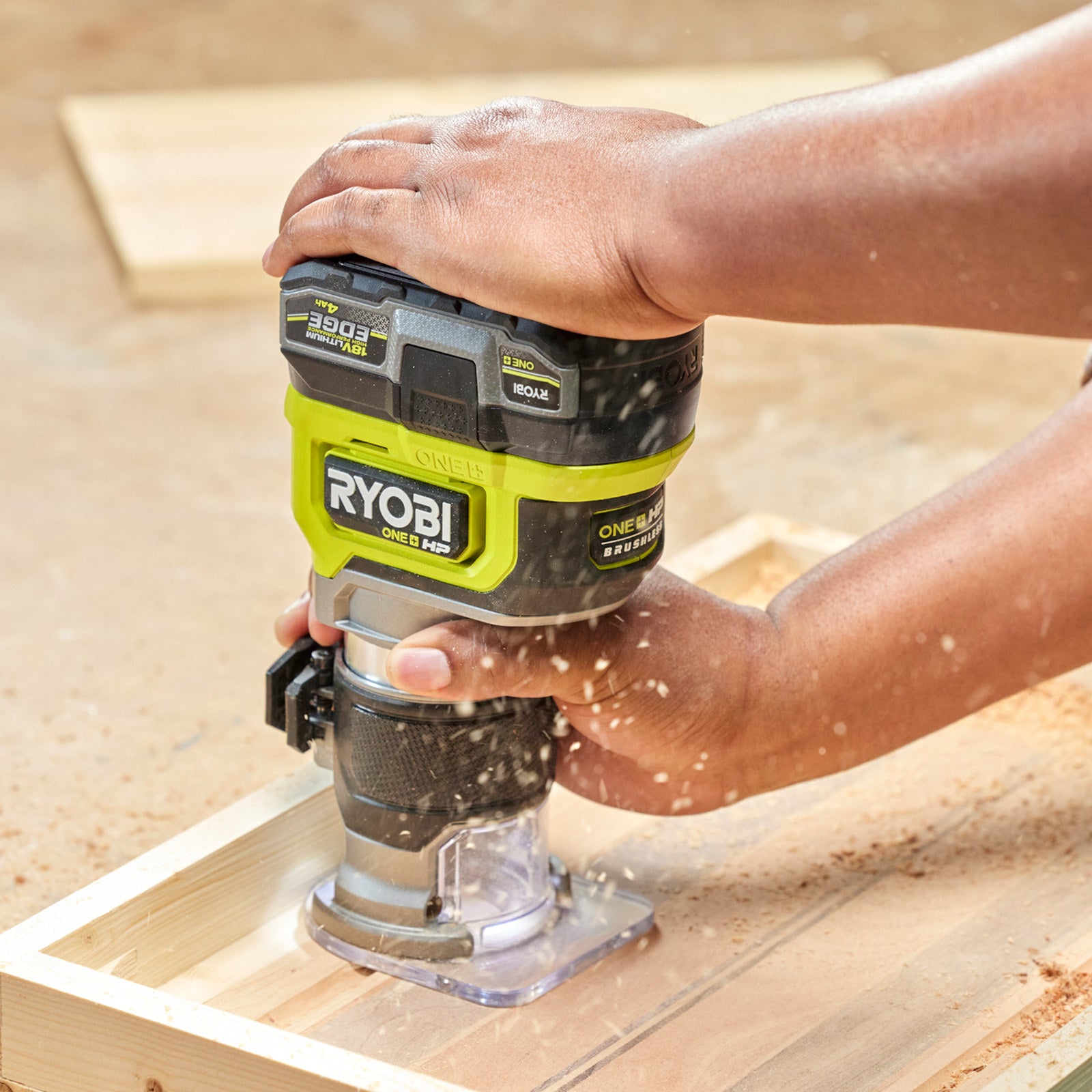 Ryobi 18V ONE+ HP Brushless Cordless 6.4mm (1/4") Trim Router Tool Only RTR18C