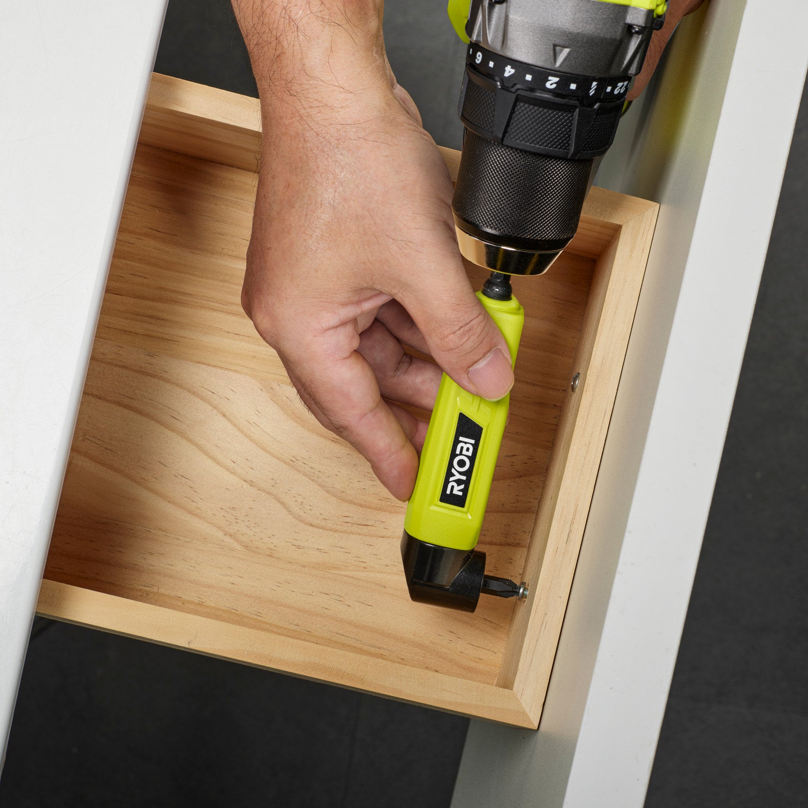 Ryobi 2 Piece Right Angle Drill Adaptor