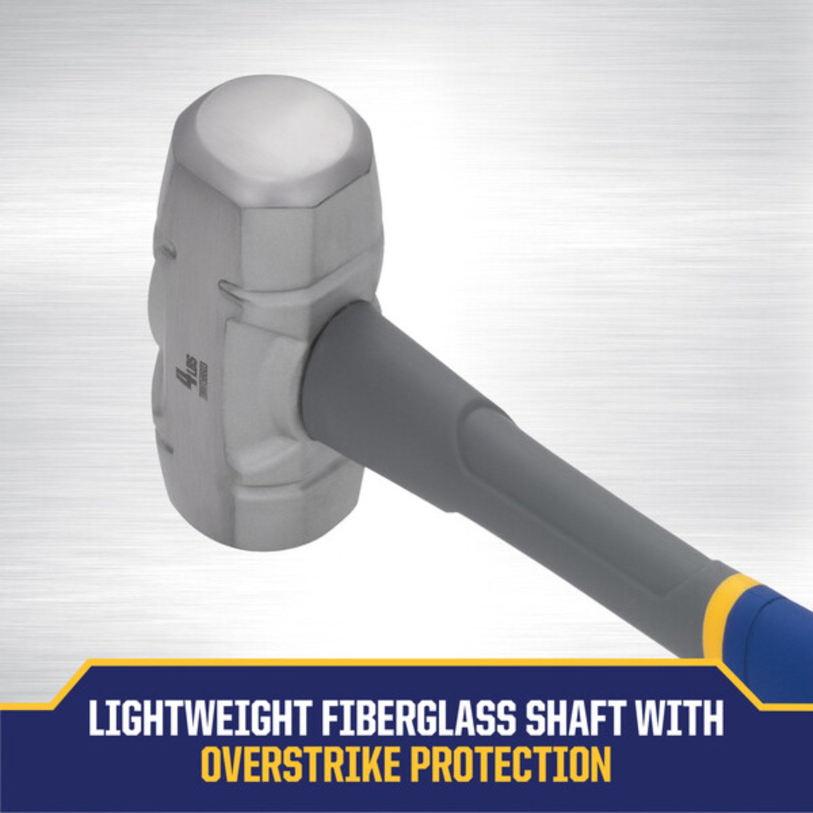 Irwin 4lb Sledge Hammer, Fibreglass Core Handle