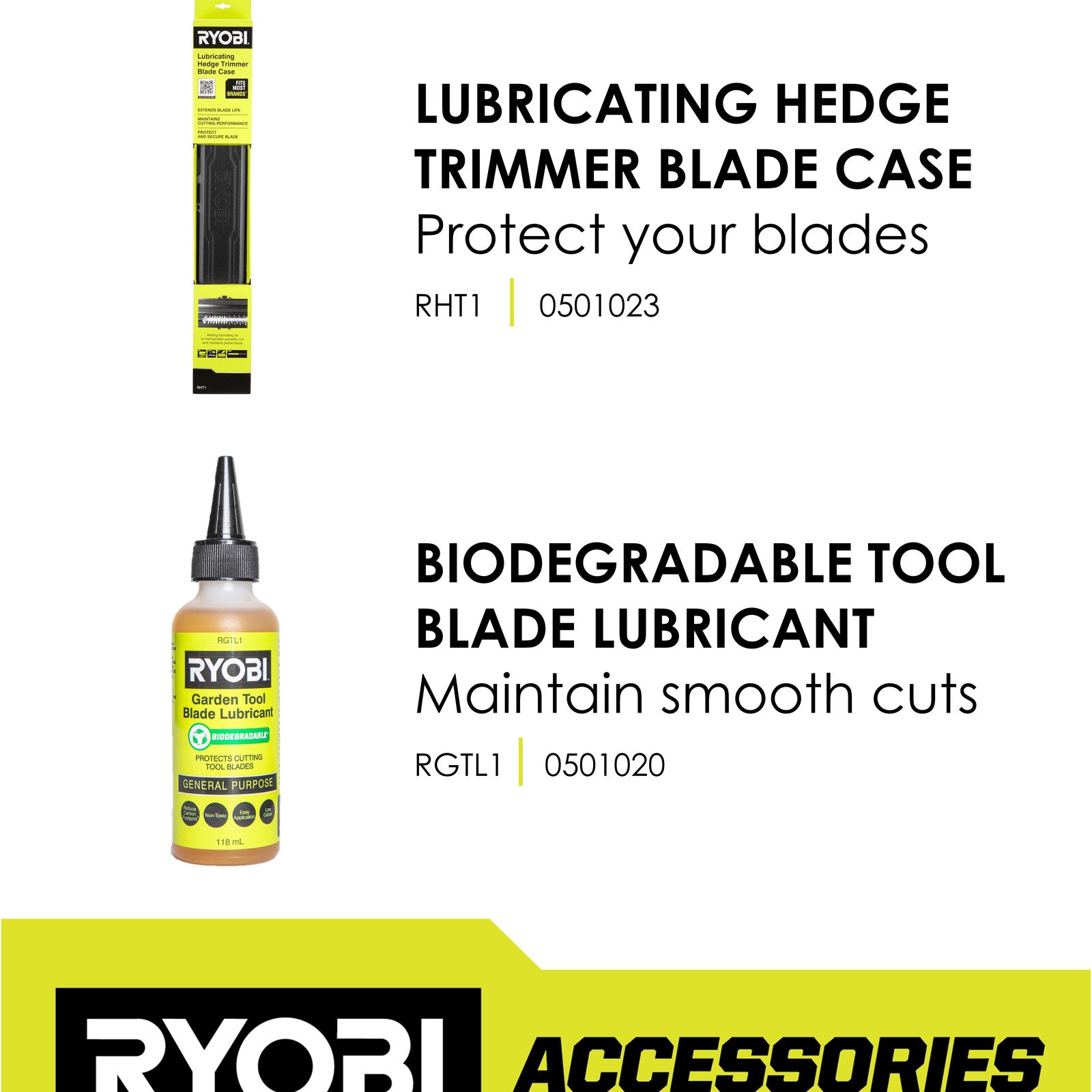 Ryobi 18V ONE+ 50cm Hedge Trimmer - Tool Only R18HTR40