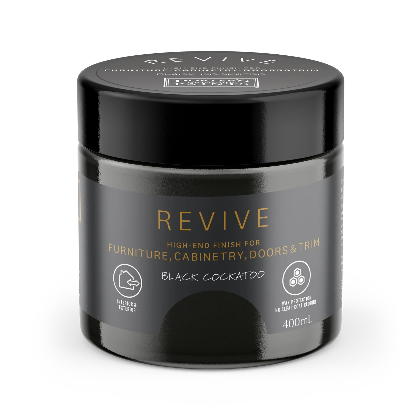 Porter's Paints 400ml Black Cockatoo Revive Furniture Paint