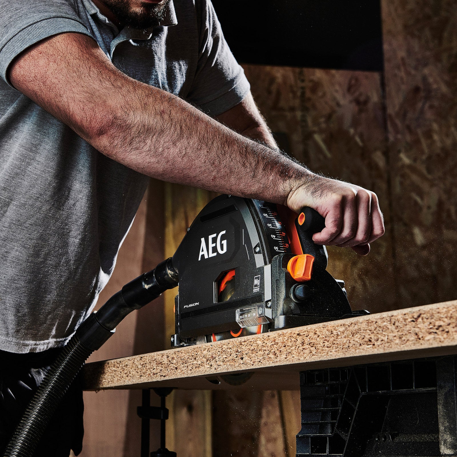 AEG 18V FUSION 165mm Track Saw A18FTSB0 Brushless Plunge Saw - Skin Only