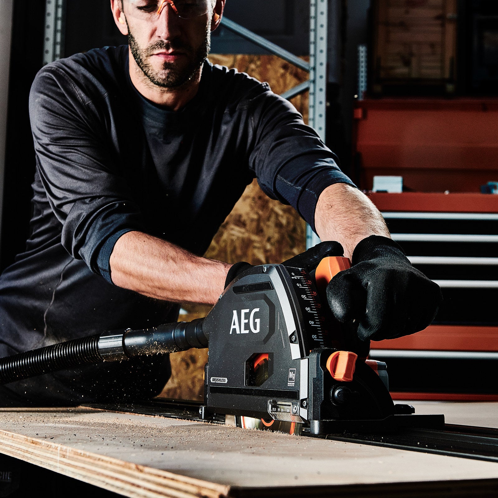 AEG 18V FUSION 165mm Track Saw A18FTSB0 Brushless Plunge Saw - Skin Only
