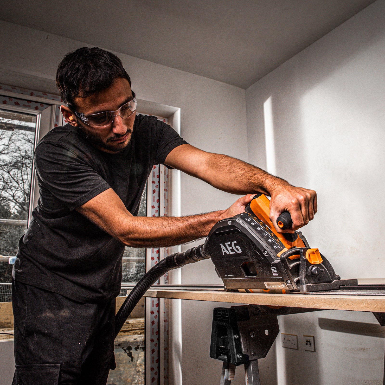AEG 18V FUSION 165mm Track Saw A18FTSB0 Brushless Plunge Saw - Skin Only