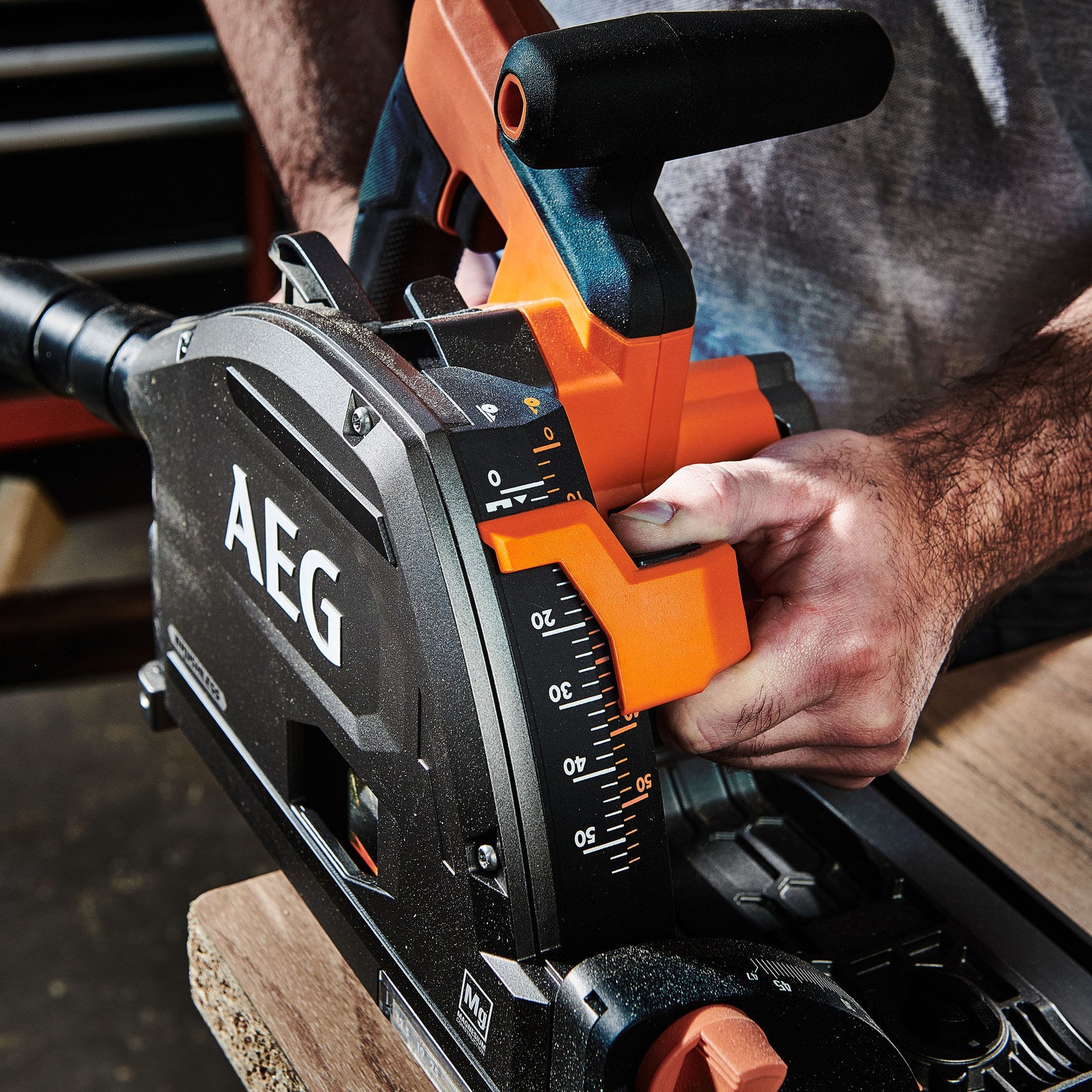 AEG 18V FUSION 165mm Track Saw A18FTSB0 Brushless Plunge Saw - Skin Only