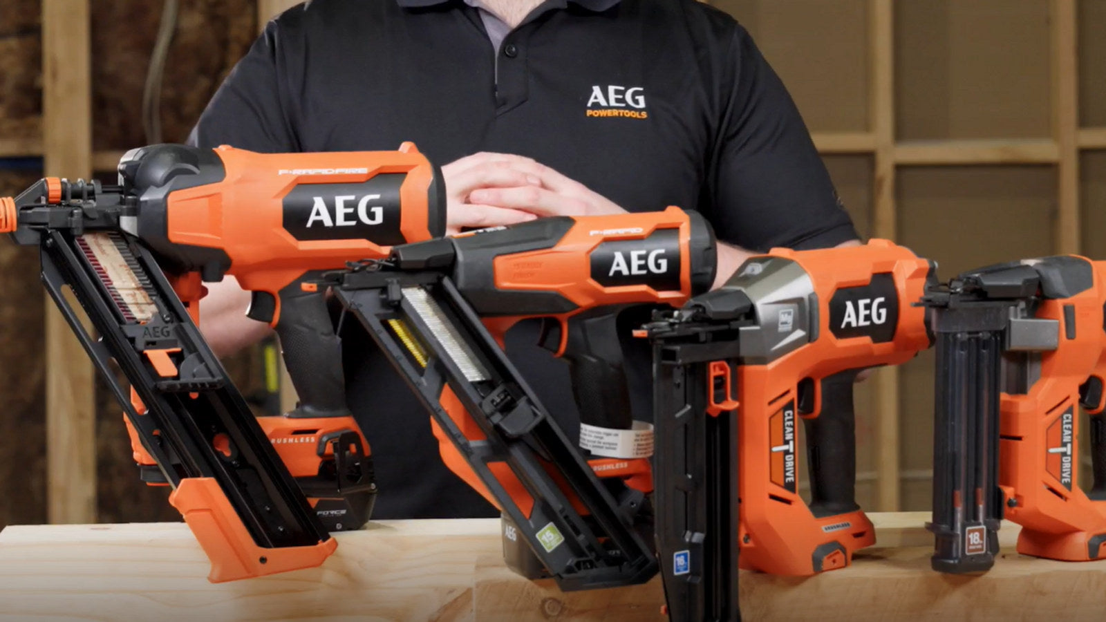 AEG 18V F-RAPID 15GA DA Angled Brad Nailer A18FAFNDA15GB0 - Skin Only