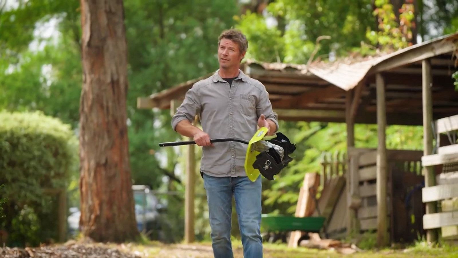 Ryobi Expand-It Edger Attachment - 57mm Max Cut Depth Cordless Lawn Edger Head