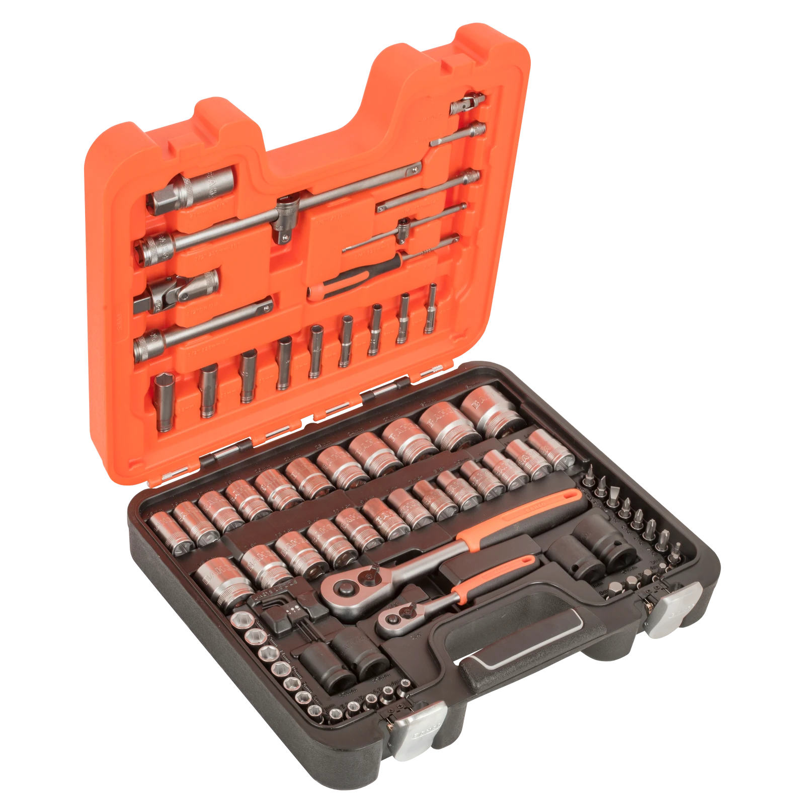 Bahco 1/4" and 1/2" Square Drive Socket Set 25 Piece with Case