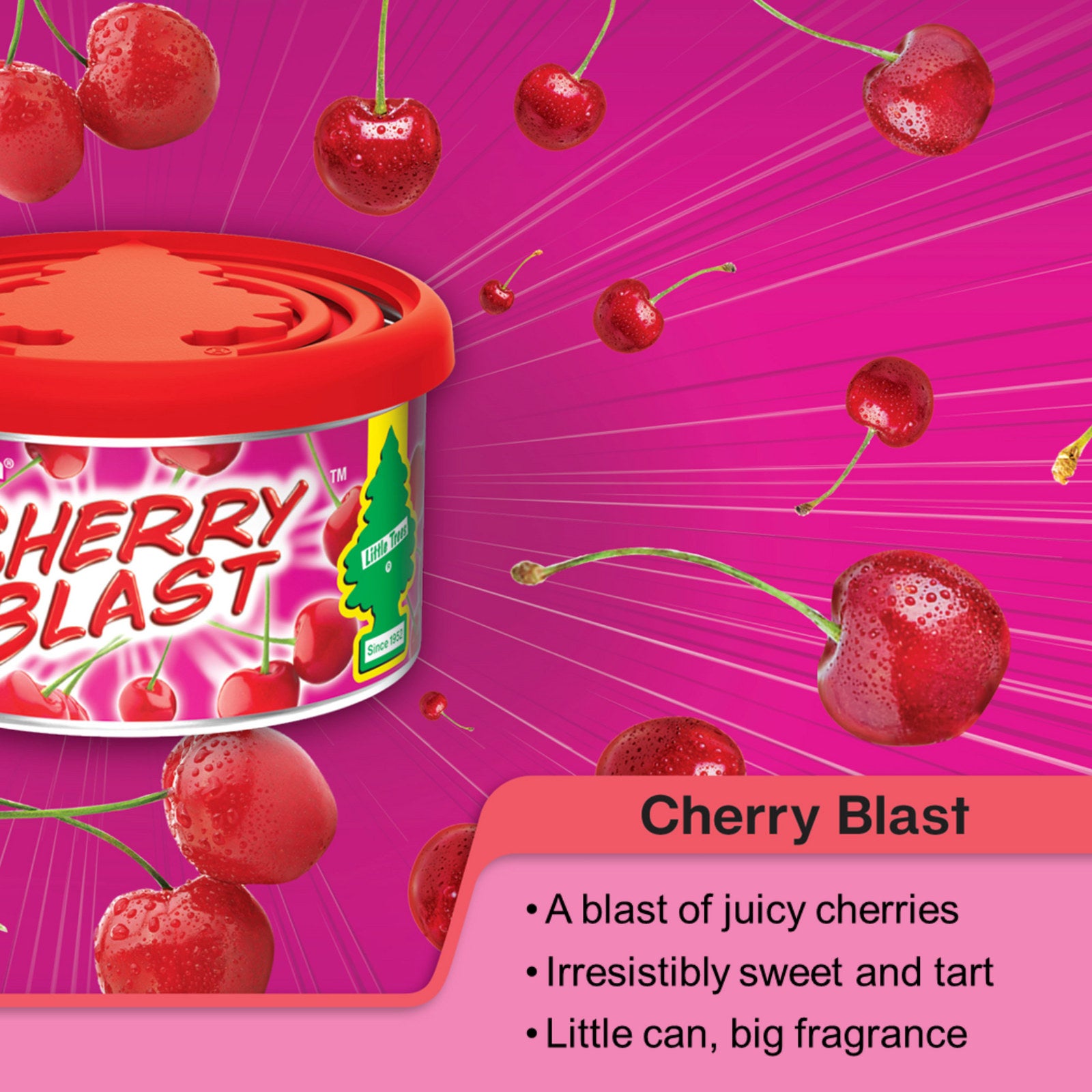Little Trees Cherry Blast Air Freshener 30g Fiber Can