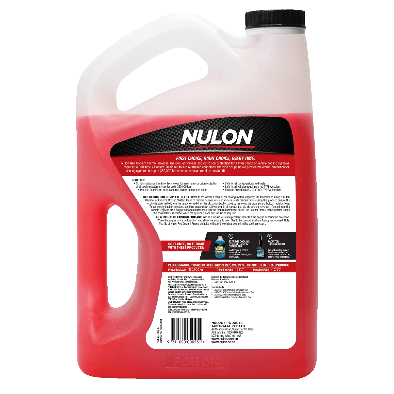 Nulon Red Coolant Premix 5L