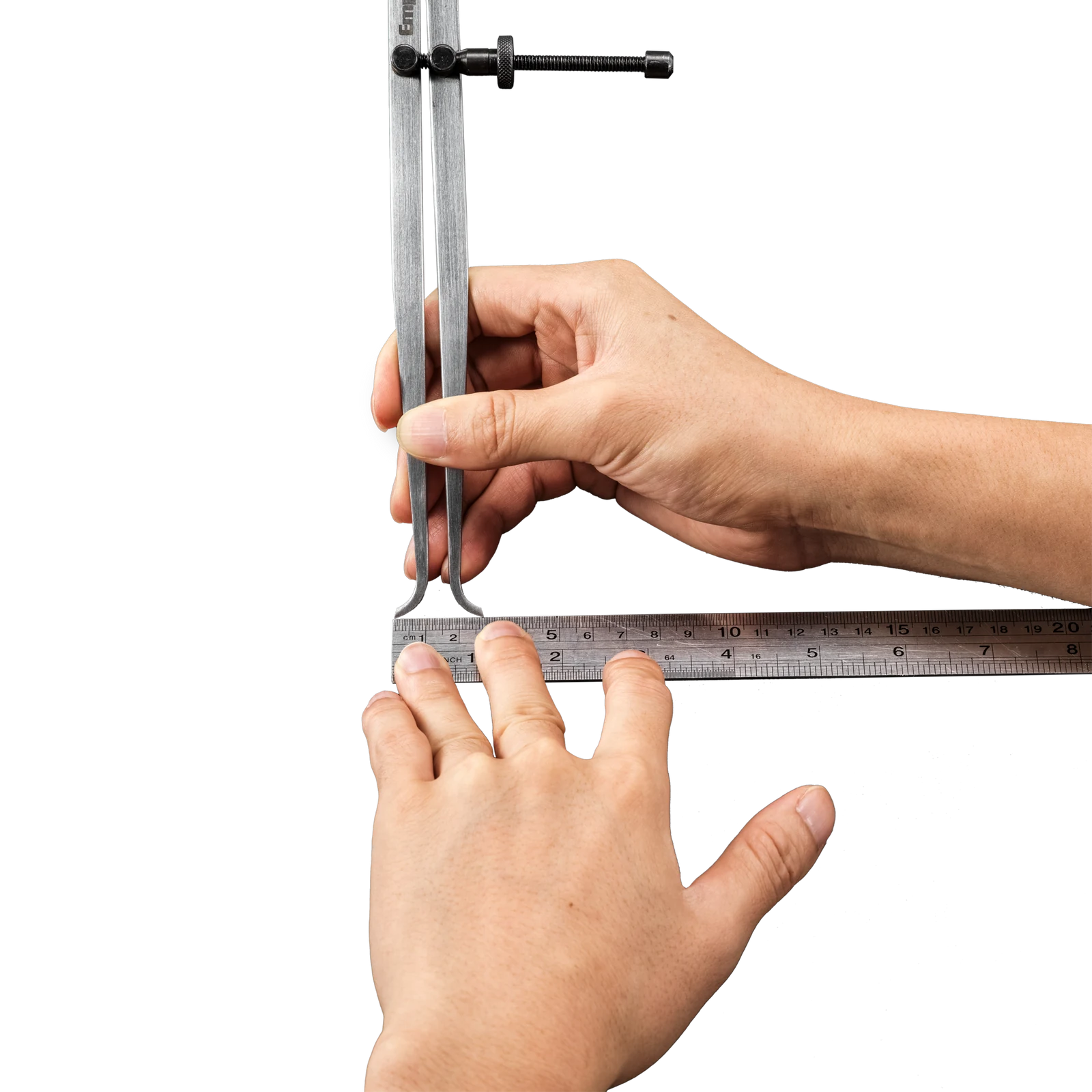 Empire 200mm Inside Spring Calipers - Carbon Steel, Lockable for Internal Measuring