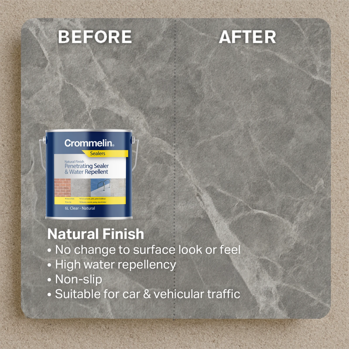 Crommelin 300g Natural Finish Penetrating Sealer & Water Repellent Sprayable Clear