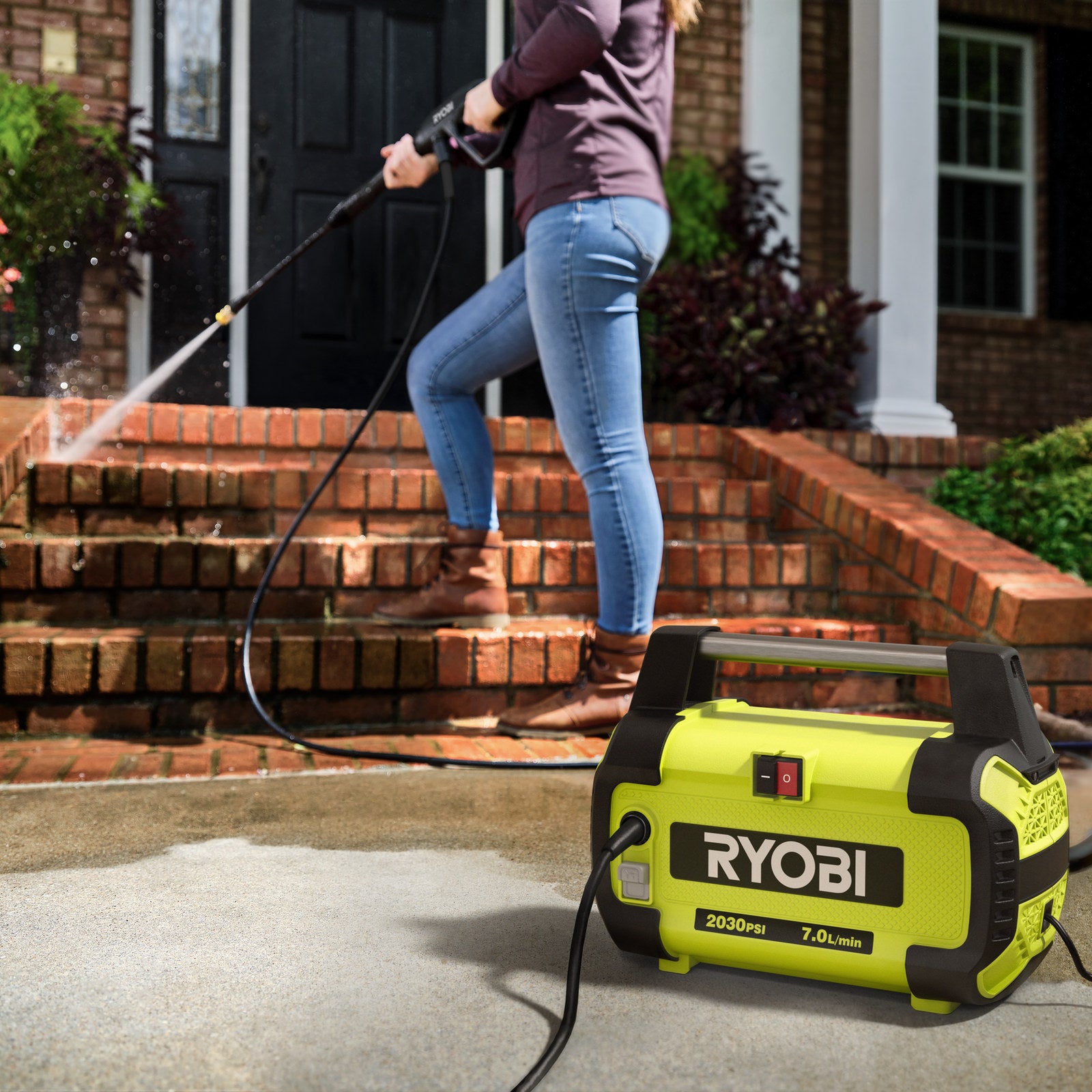 Ryobi 2030 PSI Compact High Pressure Washer with 6m Hose